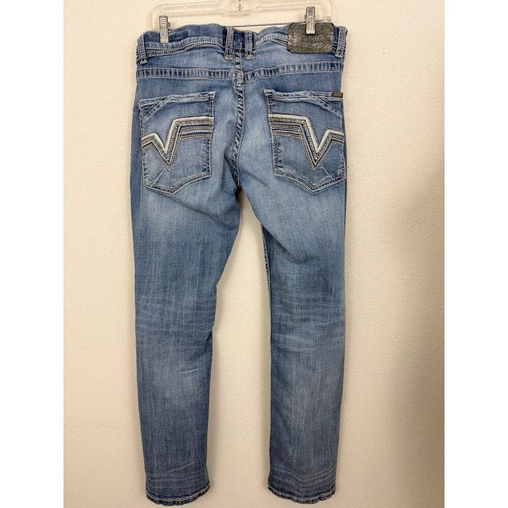 Salvage SLVG Buckle Havoc Straight Slim Fit Jeans Mens Sz 34S (Actual 32x29)